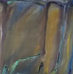 Olivier Debré, Geiranger brun, 1971, Olje på lerret