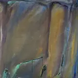Olivier Debré, Geiranger brun, 1971, Olje på lerret