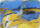 Carl Nesjar, Høstbilde, 1996, Kasein på litografi