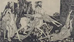 Sigurd Winge, Ras, 1949, Radering, lysmål