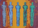 Nicolaus (Nico) Widerberg, Figurer, 1998, Litografi, lysmål
