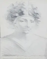Bjørn Ransve, Mannshode, 1972, Litografi