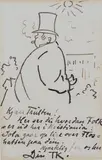 En besteborger by Theodor Kittelsen, Tusj på tykt papir, sold Jun 2021