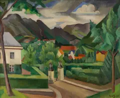 Nils Krantz, Fra Bergen, 1935, Olje på lerret