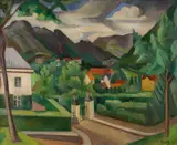 Nils Krantz, Fra Bergen, 1935, Olje på lerret
