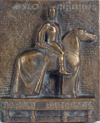 Anne Grimdalen, Harald Hardråde, 1950, Bronserelieff