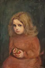 Oda Krohg, Pike med eple, Olje på lerret