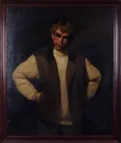 Jon Bøe Paulsen, Portrett av Jahn Teigen, 1982, Olje på lerret