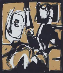 Ramon Isern, Komposisjon, 1987, Serigrafi