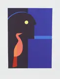 Bjarne Røtterud, Blå natt, 2002, Serigrafi