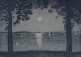 Harald Sohlberg, Fra Akershusvollen, aften, Radering