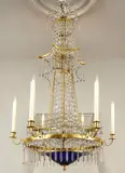 Carl Henric Brolin, Prismelysekrone, Glass og brennforgylt bronse