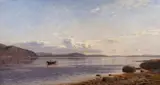 Amaldus Nielsen, Kystlandskap med roende mann