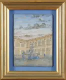Fontene i Roma by Bendik Riis, Olje på leirplate, sold Jun 2020