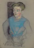 Bendik Riis, Gutteportrett, Pastell på papir