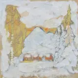 Bendik Riis, Vinterlandskap med hus