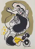Komposisjon by Karel Appel, 1976, Fargelitografi, sold Jun 2020