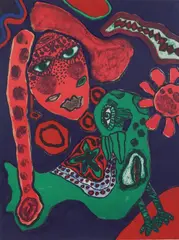 G. Corneille, Les yeux trois, 1973, Litografi