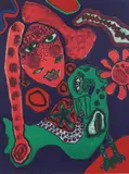 G. Corneille, Les yeux trois, 1973, Litografi