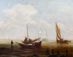 Charles-Louis Verboeckhoven, Marine, huile sur toile