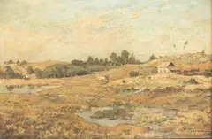 Joseph Théodore Coosemans, Paysage, huile sur panneau