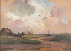 Amédée Lynen, Vue de Paal, 1938, huile sur panneau