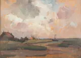 Amédée Lynen, Vue de Paal, 1938, huile sur panneau
