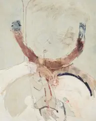 Pol Mara, Composition, 1958, huile sur toile