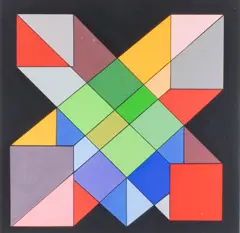 Guy Vandenbranden, Composition, 1973, gouache sur papier
