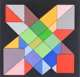 Guy Vandenbranden, Composition, 1973, gouache sur papier
