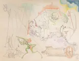 Salvador Dalí, Dyonisos, 1967, eau forte et aquatinte