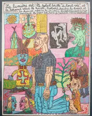 Robert Combas, "La lumière est!", 1992, lithographie couleurs