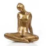 Pierre Lagénie, Plénitude, sculpture en bronze à patine doré