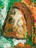 Franck Dikisongele, Composition, 2006, technique mixte sur carton