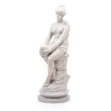 Alphonse I Van Beurden, Nu féminin assis, 1882, sculpture en marbre blanc
