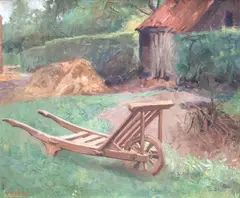 Guillaume Van Strydonck, La charrette, 1931, huile sur toile