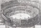 Veduta dell'Anfiteatro Flavio detto il Colosseo, 1776 by Giovanni Battista Piranesi, gravure, sold Mar 2025