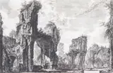 Rovine del Sisto o sia della gran sala delle Terme Antoninian, 1765 by Giovanni Battista Piranesi, gravure, sold Mar 2025