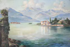 Guy Onkelinx, Les îles Borromées, 1932, Huile sur toile