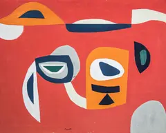 Fernand Carette, Mirage, 1955, huile sur toile