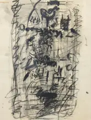 Englebert Van Anderlecht, Composition N°496, 1954, lavis