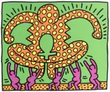 Keith Haring, Fertility, lithographie couleurs