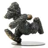 Patrick O'Reilly, Running bear, 2007, 2008, sculpture en bronze patiné brun