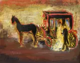 Paul Permeke, Le Petit Mariage, huile sur panneau