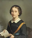 Joseph Isidore Menu-picart, Portrait de Louise de Pietrequin de Prangey, 1861, huile sur toile