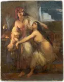 Gustave Wappers, Esquisse pour le Jugement de Salomon, 1863, huile sur toile