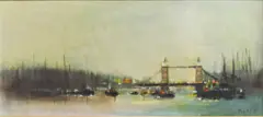 Tower bridge by Anthony Robert Klitz, huile sur toile, sold Jun 2024