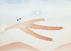 Jean-Michel Folon, Sans titre, 1974, aquarelle, crayon et collage