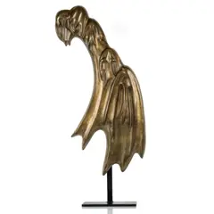 Charles Delporte, Sans titre, sculpture en bronze à patine brun vert, numéroté 5/8