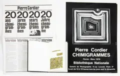 Pierre Cordier, Livrillisible, 1964, Sérigraphie du photochimigramme 19/1/79, édité à 50 exemplaires